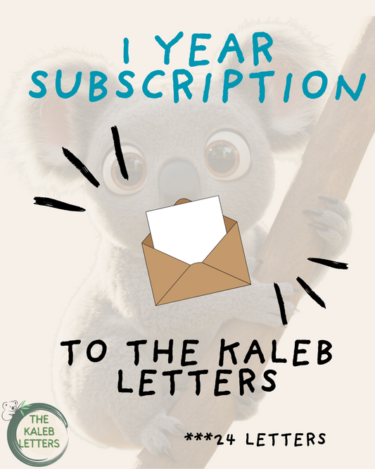 12-month subscription of the Kaleb Letters