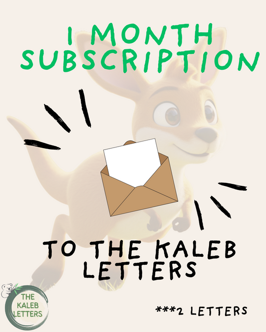 1 month subscription of The Kaleb Letters